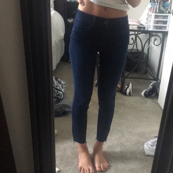 old navy step hem jeans
